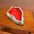 Red Organic Modern Sculptural Ceramic Driftwood Form Centerpiece Bowl With Red Glaze For Sale - Image 8 of 10