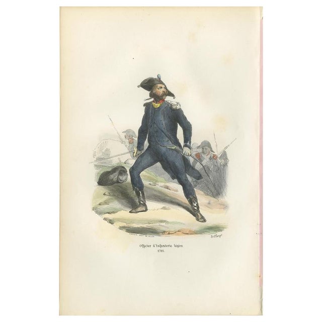 After Horace Vernet, Napoleonic Light Infantry Officer, 1843, Paper For Sale - Image 10 of 10