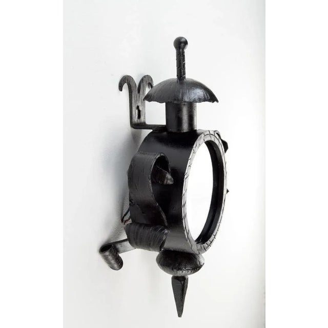 Vintage Forged Wall Lantern For Sale - Image 5 of 7