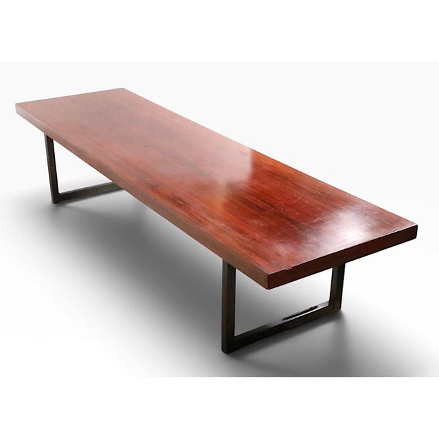 Brown Mid Century Rosewood Coffee Table by Milo Baughman C. 1950/60’s For Sale - Image 8 of 16