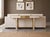 Arcana Mother of Pearl Inlay and Brass Console Table by House of Jaipur For Sale - Image 6 of 7