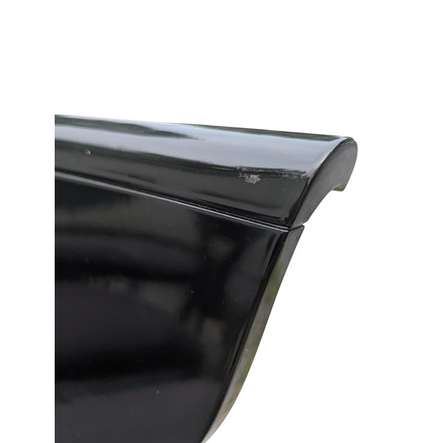 Pietro Costantini 1980s Postmodern Pietro Costantini "Corfu" Black Lacquer Dining Chairs - Set of 6 For Sale - Image 4 of 17