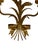 Italian Decorative Italian Gilt Metal Candle Sconces Bulrush Motif - A Pair For Sale - Image 3 of 13