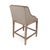 French Country Connor Counter Stool - Gray Linen / Limed Grey Oak Frame For Sale - Image 3 of 4