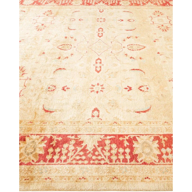Solo Rugs Vintage Traditional Hand Knotted Wool Area Rug, Gold - 8'0" X 10'1" For Sale - Image 4 of 9