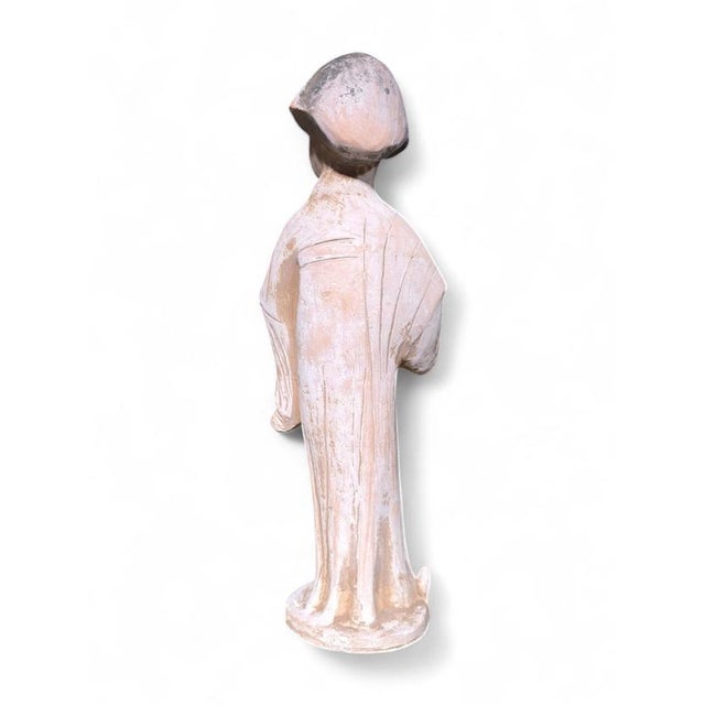 Chinese Terracotta Court Lady Figurine, 1950s For Sale - Image 6 of 10