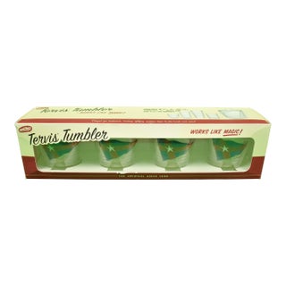 Box Set X 4 New York Yacht Club Old Fashioned Tervis Tumblers (New/ Old Stock in Box!) For Sale