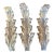 Late 19th Century Art Nouveau French Ormolu Bronze Acanthus-Leaf Curtain Tie-Backs - Set of 3 For Sale