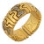1990s Bvlgari Diamond 18k Yellow Gold Parentesi Band, Size 6 For Sale