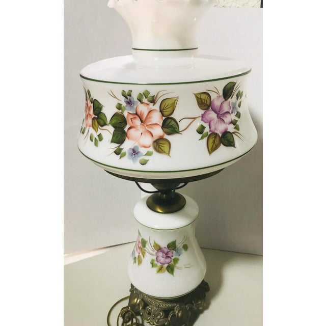 Traditional Mid Century Hurricane Lamps- A Pair For Sale - Image 3 of 11