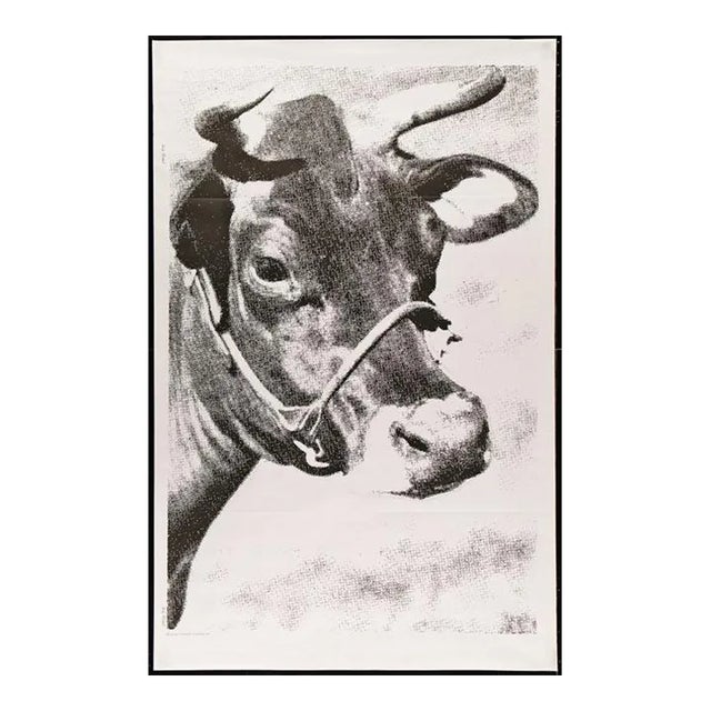 Andy Warhol, Venice Biennale 36x56 Italian 1976 Andy Warhol's Cow Wallpaper Poster, 1976 For Sale