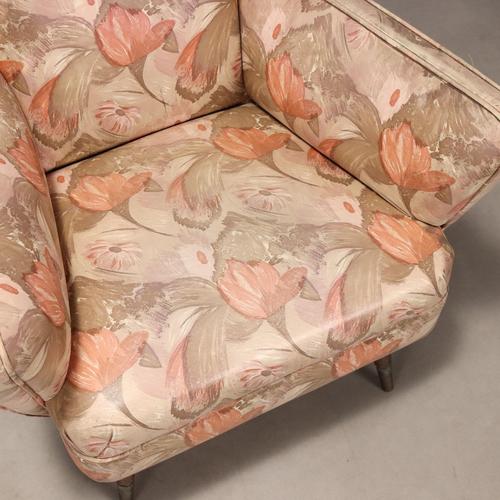 Textile Vintage Armchairs in Leatherette, Italy, 1960s, Set of 2 For Sale - Image 7 of 11