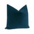 Contemporary 22" Baltic Blue Designer Velvet Pillows - A Pair For Sale - Image 3 of 4