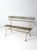 Vintage Wood Slat Bench For Sale - Image 4 of 12