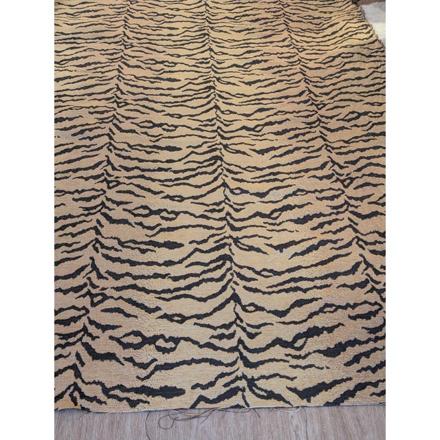 Vintage 1990s Lee Jofa "Tiger" Heavyweight Woven Jacquard Upholstery Fabric - 2.86 Yards For Sale - Image 12 of 12