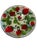 Signed Peggy Karr Fused Glass Strawberry Motif Accent Plates - Set of 4 For Sale