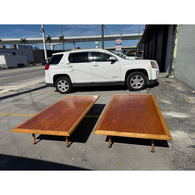 Wood 1950s Mid Century Modern Day Beds - A Pair For Sale - Image 7 of 10