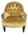Antique French Gold Velvet Side Chair For Sale