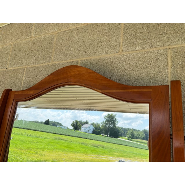 Chatam Reproductions Shaker Style 12 Drawer Cherry Mule Chest & Mirror For Sale - Image 12 of 15