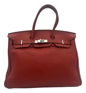 Hermès Red Birkin Bag 35 Togo Leather 2009