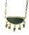 Metal 14k Gold Australian Opal Necklace With Emeralds & Diamonds For Sale - Image 7 of 12