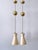 Extremely rare, elegant and highly decorative mid-century modern pulley diabolo pendant lamps or hanging lights. Up and...