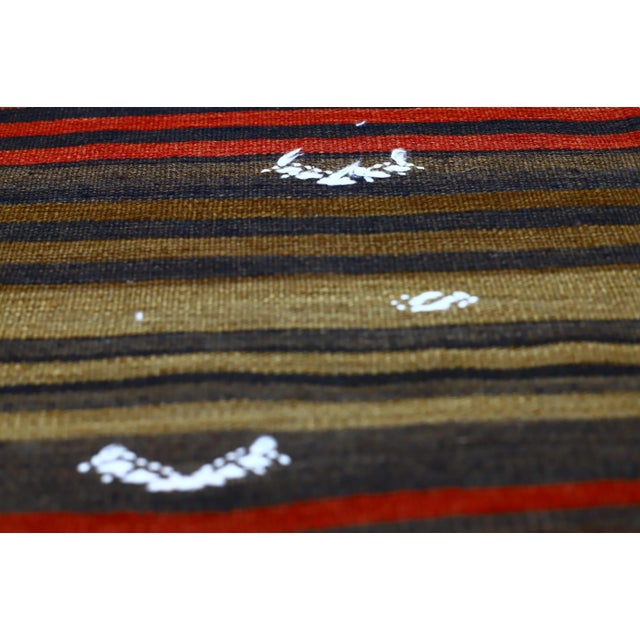 1960s 1960s Southwestern Style Wool Hand Knotted Kilim Rug For Sale - Image 5 of 13