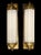 Art Deco Vintage Skyscraper Art Deco Brass & Milk Glass Rod Ship Light Fixture Wall Sconces - a Pair For Sale - Image 3 of 7