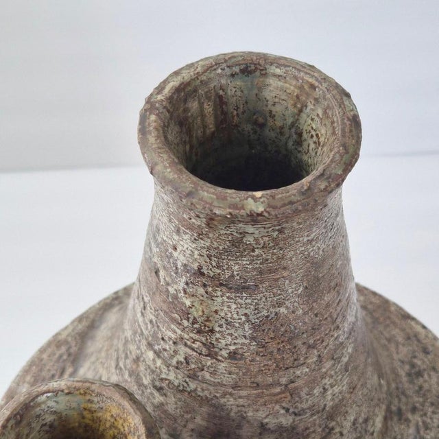 Vintages Stoneware Trilobe Vase from La Borne, 1960s For Sale - Image 3 of 11