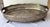 Beautiful Castilian Imports large oval serving tray with four lion feet, side handles, a scalloped edge and perforated...