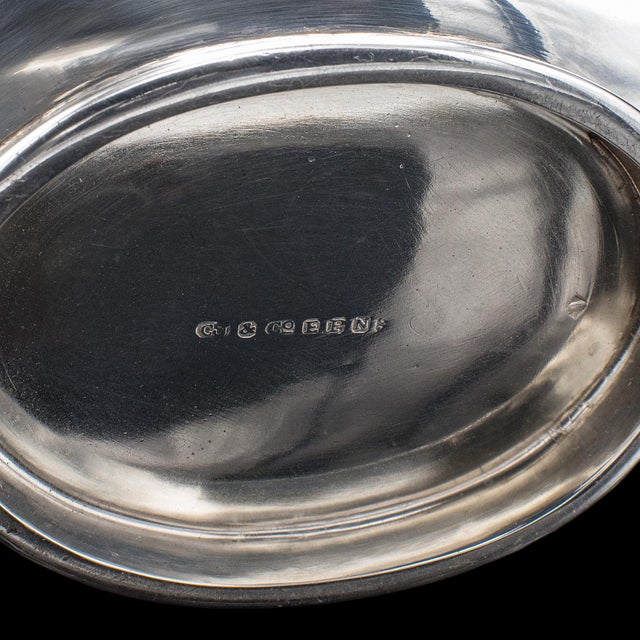 Antique Sugar Dish & Creamer Duo, English Silver Plate, Coffee Service Set, 1920 For Sale - Image 12 of 12