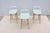 2020s Danish Iskos-Berlin for Muuto Leather Fiber Counter Stools Wood Base - Set of 3 For Sale - Image 5 of 18