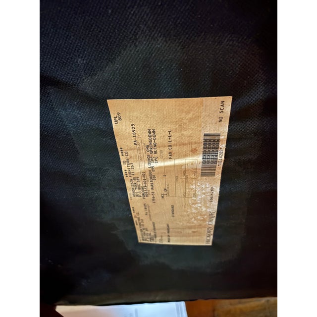 Brass 1990s Hickory Chair Leather Armchair For Sale - Image 8 of 13