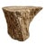 Contemporary Vintage Lychee Stump Burn Sand Side Table For Sale - Image 3 of 7
