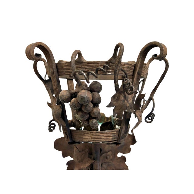 Pair of Italian Grape Cluster Wrought Iron Candle Sconces For Sale - Image 12 of 12