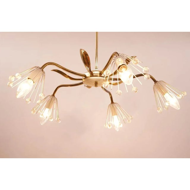 Rupert Nikoll Mid-Century Chandelier by Emil Stejnar for Rupert Nikoll For Sale - Image 4 of 9