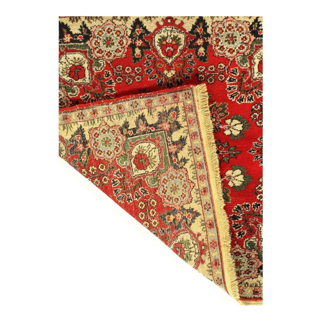 Traditional Pasargad DC Persian Hand Knotted Antique Square Sarouk Rug For Sale - Image 3 of 3
