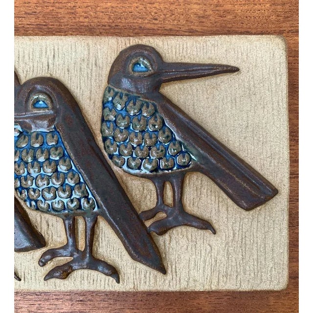 Mid-Century Danish Wall Relief Plate by Marianne Starck for Michael Andersen Bornholm For Sale - Image 6 of 18