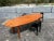 1980s Dining Table or Desk in the Manner of Charlotte Perriand, Solid Wood For Sale - Image 9 of 12