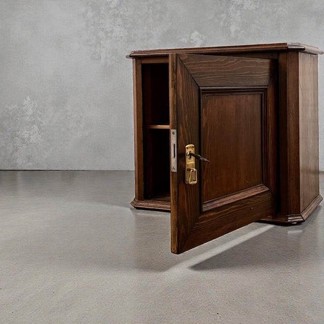 Mid-Century Modern Antique Danish Oak Cabinet, Late 19th-Early 20th Century For Sale - Image 3 of 18