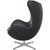 Egg Chair in Black Aura Leather by Arne Jacobsen, 2016 For Sale - Image 13 of 18