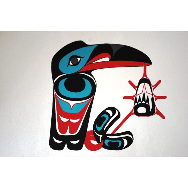 Late 20th Century Late 20th Century "Spirit Birth" First Nations Inuit Color Lithograph, Signed and Numbered For Sale - Image 5 of 7