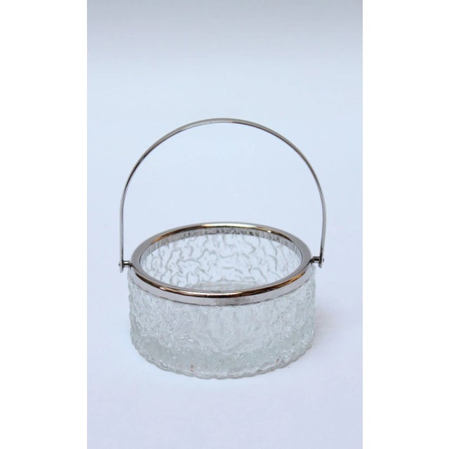 1940s Art Deco Crystal and Silverplate Bon Bon Dish For Sale - Image 11 of 11