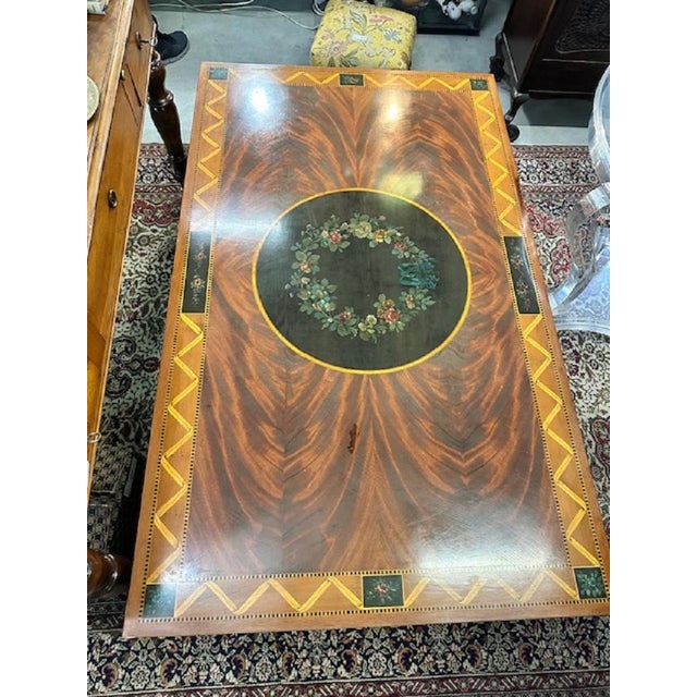 Large Coffee Table in Inlaid Wood For Sale - Image 5 of 18