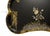 Antique English Large Papier Mache Tray Mother of Pearl Wisteria Parlor Maid Tray For Sale - Image 4 of 7