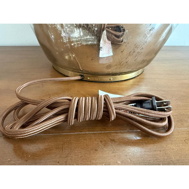 Ralph Lauren Mercury Oversized Lamp With Rl Crest For Sale - Image 10 of 11