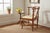 Virginia Craftsmen Corner Chair-Handstitched Crewel Seat-Colonial Style-Cottage For Sale - Image 9 of 11