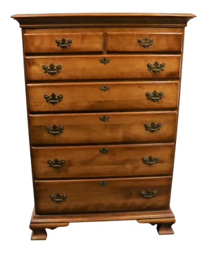 Cushman Classic Chippendale Style Solid Maple Chest of Drawers