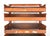 Industrial Mid 20th Century Industrial Six Tray Orange Steel Rolling Cart For Sale - Image 3 of 8