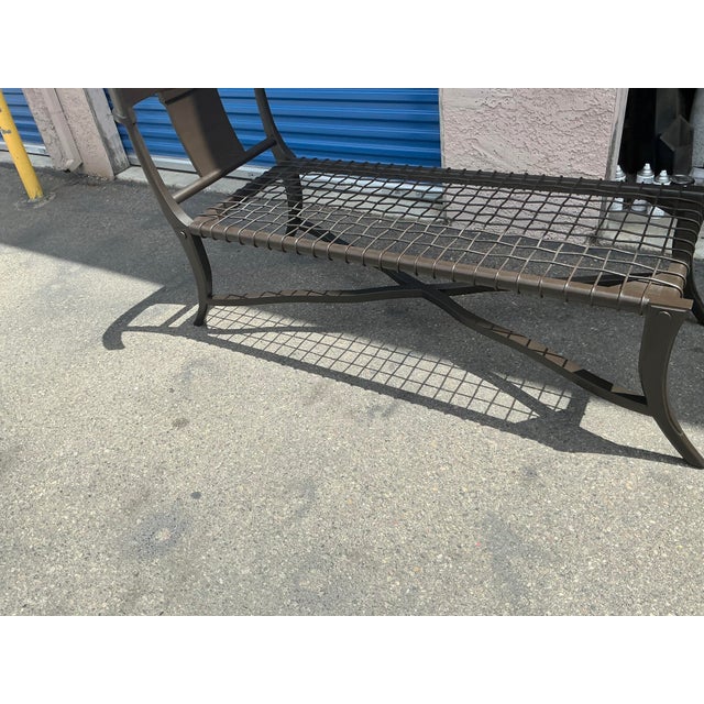 Klismos-Style Chaise Lounge With Expresso Finish For Sale - Image 12 of 13